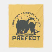 HUFFLEPUFF™プレフェクトバッジ フリースブランケット (正面)
