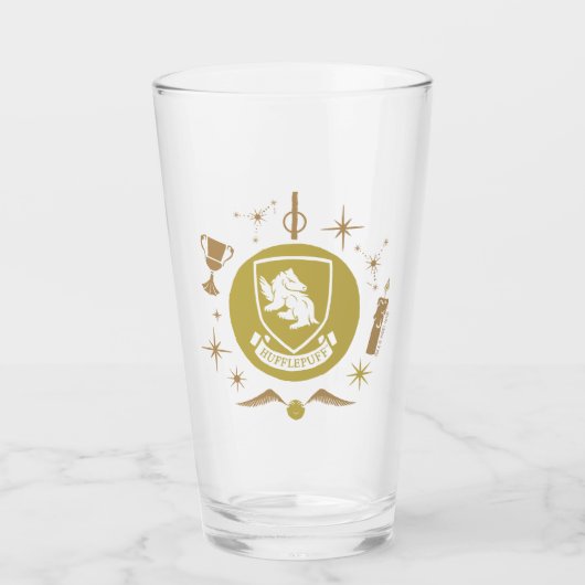 HUFFLEPUFF™ホリデーバウブルグラフィック タンブラーグラス (正面)