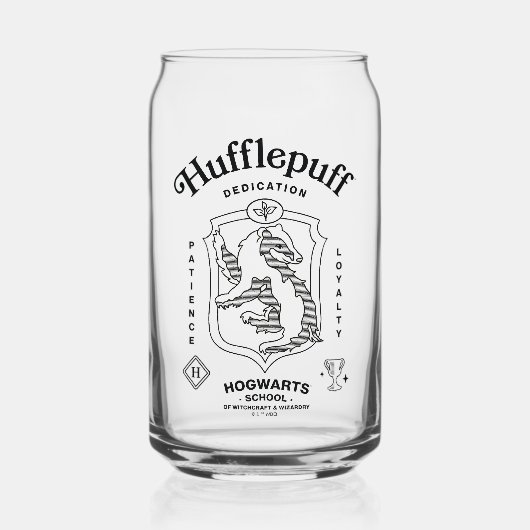 HUFFLEPUFF™徽章 忠誠 忍耐 奉献 ガラス缶 (正面)