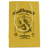 HUFFLEPUFF™ 忠誠心 粘り強さ 忍耐 クレスト ミディアムペーパーバッグ (正面)