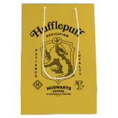 HUFFLEPUFF™ 忠誠心 粘り強さ 忍耐 クレスト ミディアムペーパーバッグ (裏面)