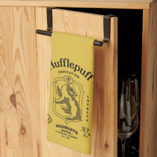 HUFFLEPUFF™ 忠誠心 粘り強さ 忠誠 クレスト キッチンタオル