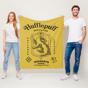 HUFFLEPUFF™ 忠誠心 粘り強さ 忠誠 クレスト フリースブランケット