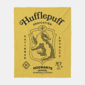HUFFLEPUFF™ 忠誠心 粘り強さ 忠誠 クレスト フリースブランケット (正面)