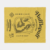 HUFFLEPUFF™ 忠誠心 粘り強さ 忠誠 クレスト フリースブランケット (正面(横))