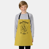 HUFFLEPUFF™ 誠実さ 忍耐 忠誠 エンブレム エプロン (着用した状態)