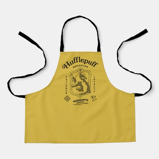 HUFFLEPUFF™ 誠実さ 忍耐 忠誠 エンブレム エプロン (正面)