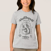 HUFFLEPUFF™ 誠実さ 忍耐 忠誠 エンブレム トライブレンドＴシャツ (正面)