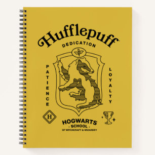HUFFLEPUFF™ 誠実さ 忍耐 忠誠 エンブレム ノートブック
