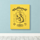 HUFFLEPUFF™ 誠実さ 忍耐 忠誠 クレスト キャンバスプリント (インサイチュ (ウッドフロア))
