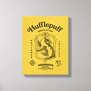 HUFFLEPUFF™ 誠実さ 忍耐 忠誠 クレスト キャンバスプリント