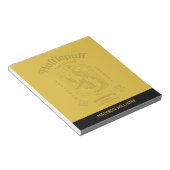HUFFLEPUFF™ 誠実さ 忍耐 忠誠 クレスト ノートパッド (アングル)