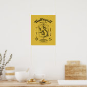 HUFFLEPUFF™ 誠実さ 忍耐 忠誠 クレスト ポスター (キッチン)