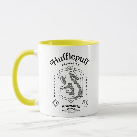 HUFFLEPUFF™ 誠実さ 忍耐 忠誠 クレスト マグカップ (左)
