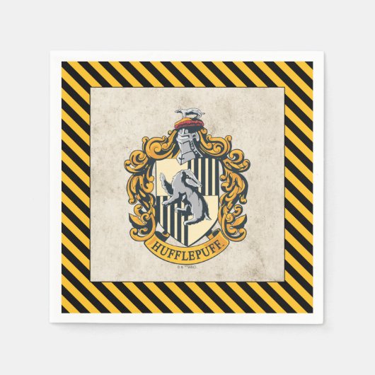 Hufflepuff Crest スタンダードカクテルナプキン (正面)