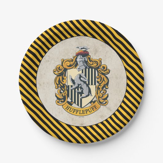 Hufflepuff Crest ペーパープレート (正面)