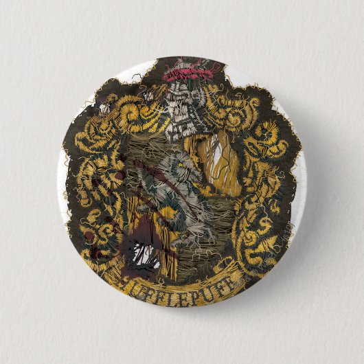Hufflepuff Crest – 破棄 缶バッジ (正面)