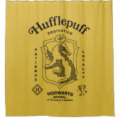 HUFFLEPUFF™ Dedication Patience Loyalty Crest シャワーカーテン (正面)