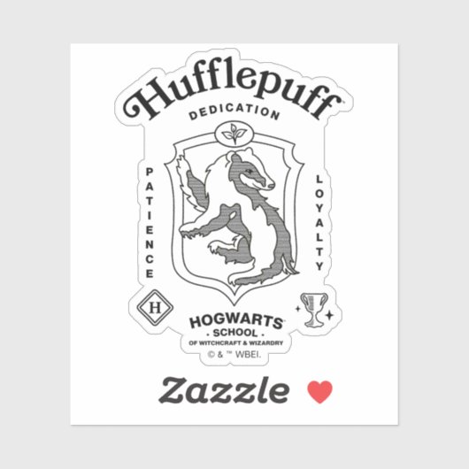HUFFLEPUFF™ Dedication Patience Loyalty Crest シール (シート)