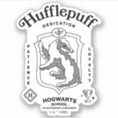 HUFFLEPUFF™ Dedication Patience Loyalty Crest シール (正面)