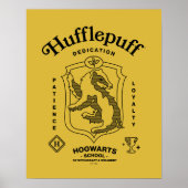 HUFFLEPUFF™ Dedication Patience Loyalty Crest ポスター (正面)