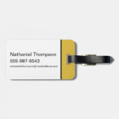 HUFFLEPUFF™ Dedication Patience Loyalty Crest ラゲッジタグ (裏面横)