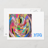 HUG – プレゼン芸術的テーション ポストカード (正面/裏面)