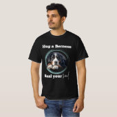 Hug a Bernese, Bernese Mountain Dog T-Shirt Tシャツ (正面フル)