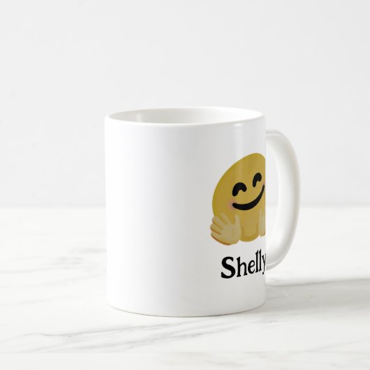 Hug Emoji個人用マグカップ コーヒーマグカップ (正面右)