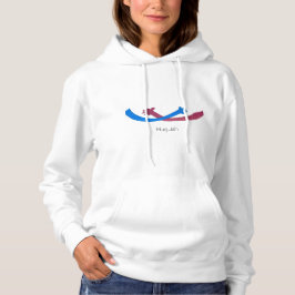 Hug…ish Graphic Hoodie – Playful hugging arms パーカ