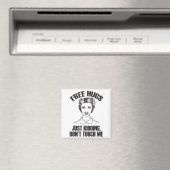 Hug, Just Kidding Funny Saying, Do Not Touch Me マグネット (インサイチュ (食洗機))