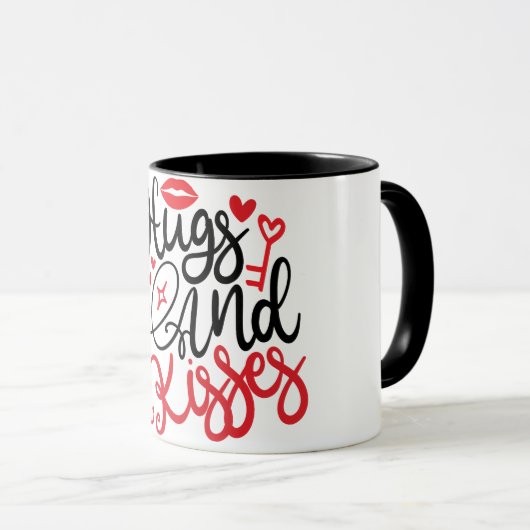 Hug & Kisses mug マグカップ (正面右)