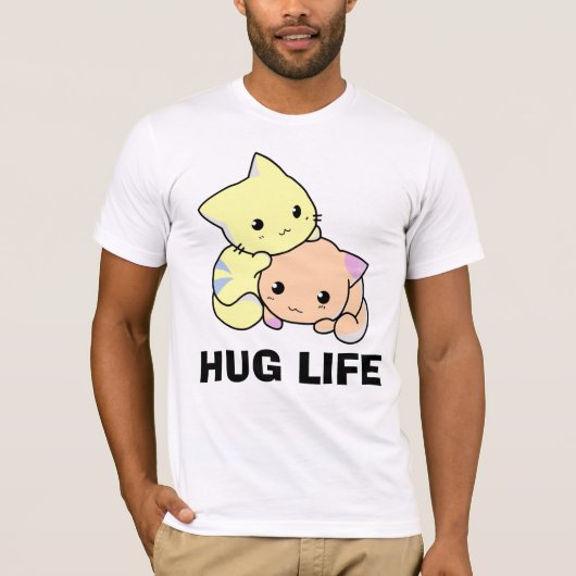 HUG LIFE、猫Tシャツ Tシャツ (正面)