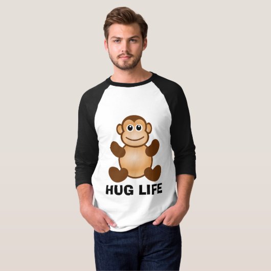 HUG LIFE, Monkey Tシャツ (正面フル)
