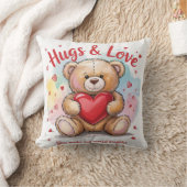 Hug & Loveあなたが私の世界を明るくする クッション (ブランケット)