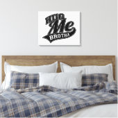 Hug Meのカスタマイズ可能な背景色 キャンバスプリント (インサイチュ (寝室))