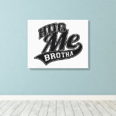 Hug Meのカスタマイズ可能な背景色 キャンバスプリント (インサイチュ (ウッドフロア))