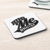 Hug Meのカスタマイズ可能な背景色 コースター (左側)