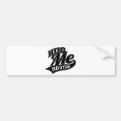 Hug Meのカスタマイズ可能な背景色 バンパーステッカー (正面)