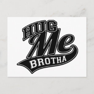 Hug Meのカスタマイズ可能な背景色 ポストカード