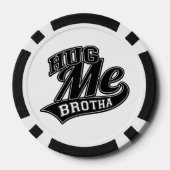 Hug Meのカスタマイズ可能な背景色 ポーカーチップ (裏面)