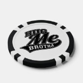 Hug Meのカスタマイズ可能な背景色 ポーカーチップ (シングル)