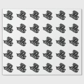 Hug Meのカスタマイズ可能な背景色 ラッピングペーパー (フラット)