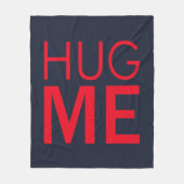 Hug me フリースブランケット (正面)