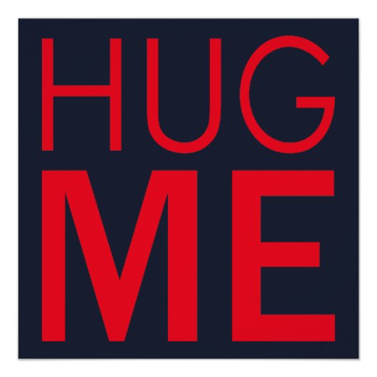 Hug me ポスター (正面)