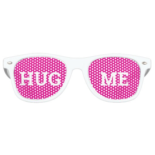 HUG ME レトロ サングラス / 楽しいパーティー サングラス (正面)