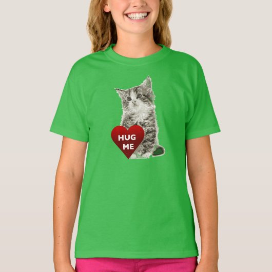 Hug Me – 女子の基本Tシャツ Tシャツ (正面)