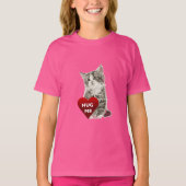 Hug Me – 女子の基本Tシャツ Tシャツ (正面)