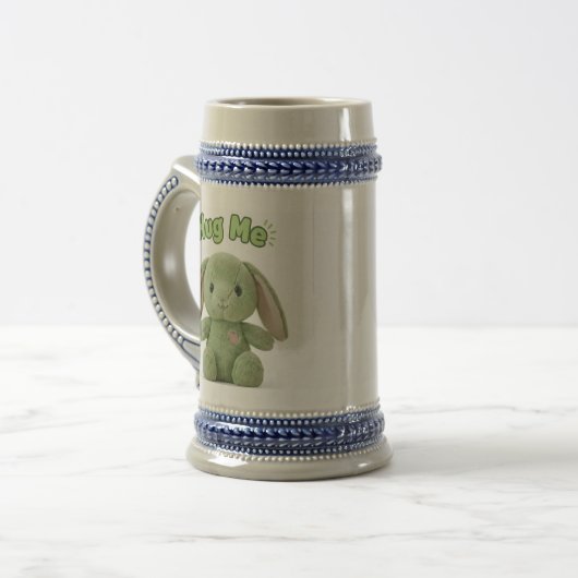 Hug Me Bunny stein Mug ビールジョッキ (正面左)