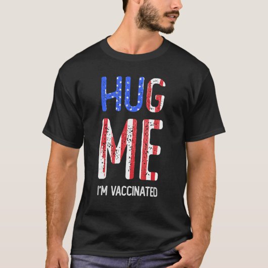 Hug Me Im完全に予防接種されたProワクチンチームAwaren Tシャツ (正面)